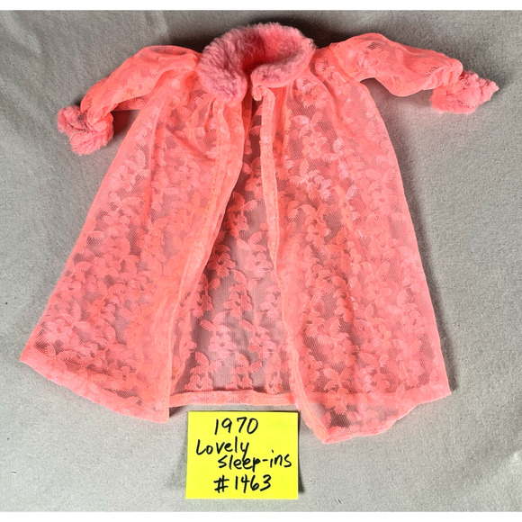 Barbie Fashion Doll Vtg Clothes Nightgown Pajamas PJs Robe Negligee Lot of 7 pcs - Picture 4 of 11